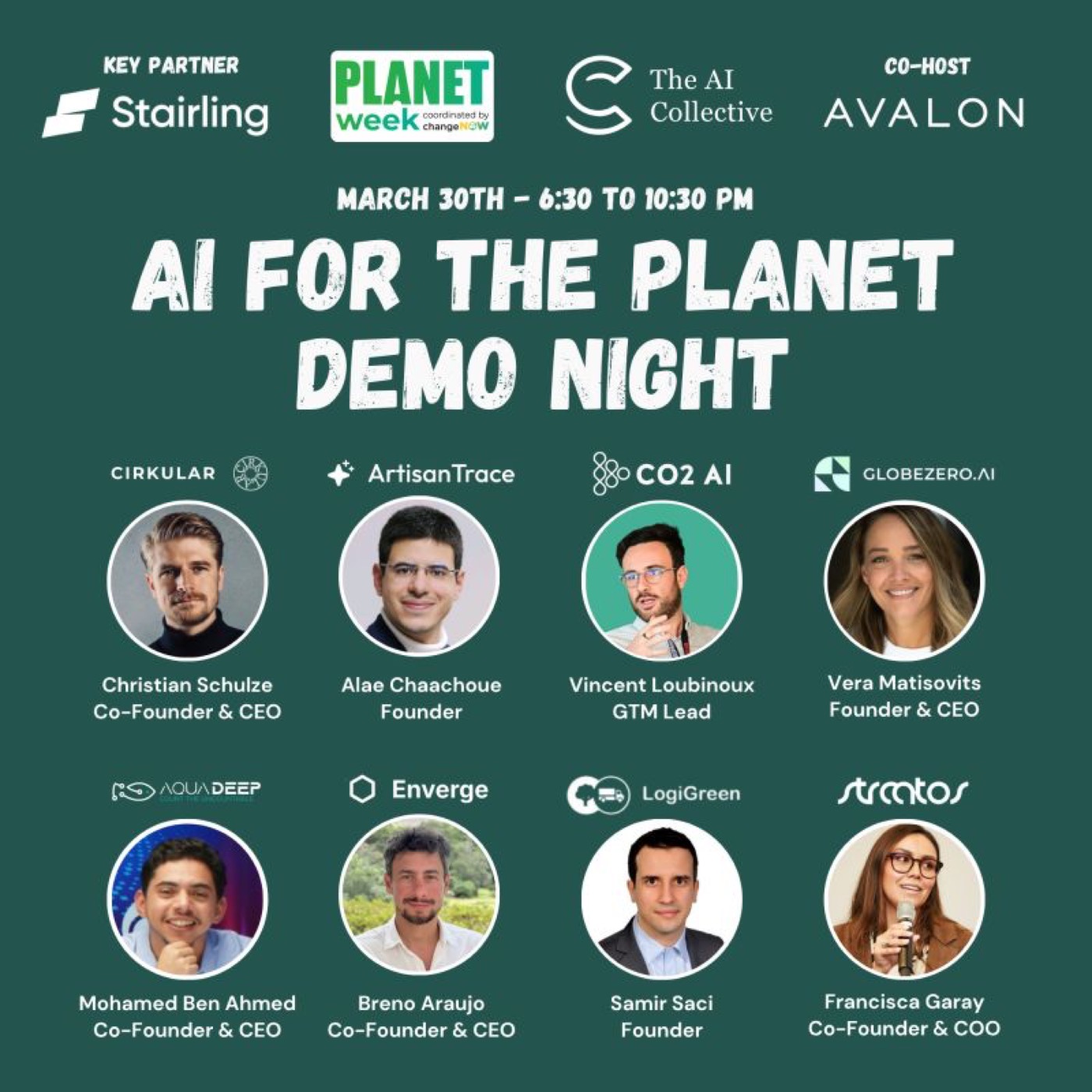 AI for the Planet — Demo Night